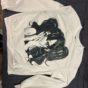 White Graphic Sweatshirt